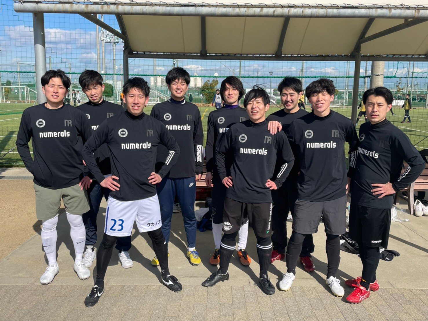 22年2月6日 日 Numerals エフチャンネル 大阪 堺 ソサイチ大会 8人制サッカー 期間限定景品はnumeralsとエフチャンネルコラボ長袖シャツ 大阪 Jグリーン堺 エフチャンネル